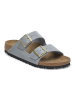 Birkenstock Leren slippers "Arizona" grijs