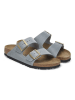 Birkenstock Leren slippers "Arizona" grijs
