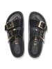 Birkenstock Skórzane klapki "Arizona" w kolorze czarnym