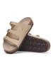 Birkenstock Skórzane klapki "Florida" w kolorze beżowym