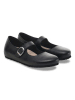 Birkenstock Skórzane baleriny "Santa Clarit" w kolorze czarnym