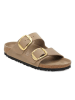 Birkenstock Leren slippers "Arizona" lichtbruin