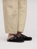 Birkenstock Leder-Clogs "Boston" in Schwarz