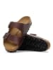 Birkenstock Leder-Pantoletten "Arizona" in Braun