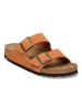 Birkenstock Leren slippers "Arizona" oranje