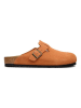 Birkenstock Leren clogs "Boston" oranje