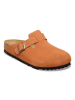 Birkenstock Leren clogs "Boston" oranje