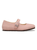 Birkenstock Leder-Ballerinas "Santa Clarit" in Rosa
