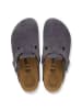 Birkenstock Leren clogs "Boston" antraciet
