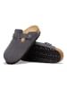 Birkenstock Leder-Clogs "Boston" in Anthrazit