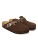 Birkenstock Leder-Clogs "Boston" in Braun