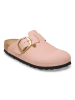 Birkenstock Leren clogs "Boston" lichtroze