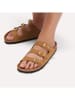 Birkenstock Skórzane klapki "Florida" w kolorze jasnobrązowym