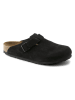 Birkenstock Leren clogs "Boston Leve" zwart