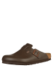 Birkenstock Leren clogs "Boston" bruin - wijdte N