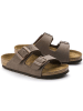 Birkenstock Pantoletten "Arizona" in Braun - Weite S