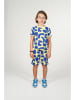 B.Nosy Sweatshort "Paul" geel/blauw