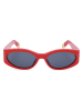 Jacquemus Damskie okulary przeciwsłoneczne w kolorze czerwono-granatowym