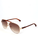 Longchamp Damen-Sonnenbrille in Gold/ Hellbraun