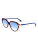 Longchamp Damen-Sonnenbrille in Hellbraun/ Blau