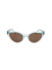 Love Moschino Damen-Sonnenbrille in Hellblau/ Hellbraun