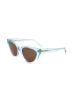 Love Moschino Damen-Sonnenbrille in Hellblau/ Hellbraun