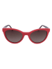Moschino Damen-Sonnenbrille in Rot-Schwarz/ Braun