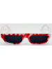 Moschino Damen-Sonnenbrille in Rot-Weiß/ Schwarz