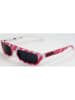 Moschino Damen-Sonnenbrille in Weiß-Pink/ Schwarz