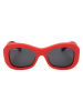 OFF WHITE Unisex-Sonnenbrille in Braun-Rot/ Grau