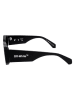 OFF WHITE Okulary przeciwsłoneczne unisex w kolorze czarno-szarym
