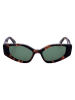 OFF WHITE Unisex-Sonnenbrille in Braun/ Grün