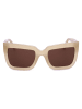 OFF WHITE Unisex-Sonnenbrille in Beige/ Braun