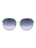 Swarovski Damen-Sonnenbrille in Silber/ Blau