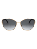 Victoria Beckham Damen-Sonnenbrille in Gold/ Grau