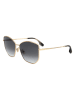 Victoria Beckham Damen-Sonnenbrille in Gold/ Grau