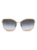 Victoria Beckham Damen-Sonnenbrille in Gold/ Braun-Blau