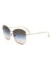 Victoria Beckham Damen-Sonnenbrille in Gold/ Braun-Blau