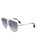 Victoria Beckham Damen-Sonnenbrille in Silber/ Grau