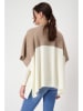 monari Cardigan in Creme/ Hellbraun