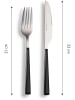 Echtwerk 16tlg. Besteck-Set "Basic" in Schwarz