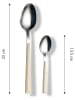 Echtwerk 16tlg. Besteck-Set "Basic" in Creme
