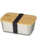 Echtwerk Lunchbox in Silber/ Hellbraun - 1,5 l
