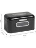 Echtwerk Brotkasten in Schwarz - (B)30 x (H)20 x (T)16,5 cm