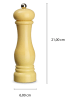 Echtwerk 2-delige set: zout- en pepermolen crème - (H)21 x Ø 6 cm