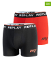 Replay Underwear Bokserki (2 pary) w kolorze czerwonym i czarnym