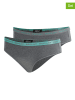 Replay Underwear 2er-Set: Slips in Grau/ Türkis