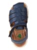 El Naturalista Leren enkelsandalen donkerblauw