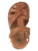 El Naturalista Leren enkelsandalen lichtbruin