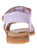El Naturalista Leren sandalen paars